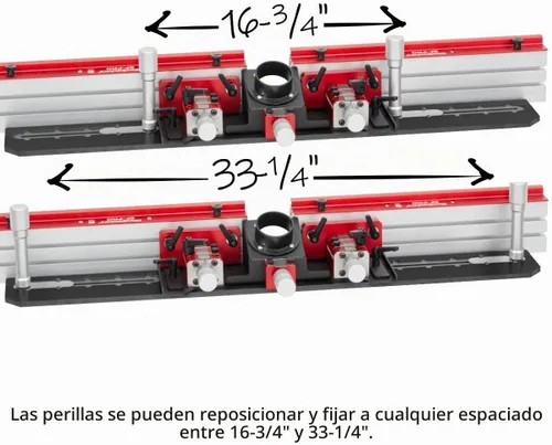 Vista 8 de Woodpeckers SF-PRO - Valla universal de mesa de enrutador de 36 pulgadas, fabricada en Estados Unidos, microajuste de 3 vías, se adapta a la mayoría
