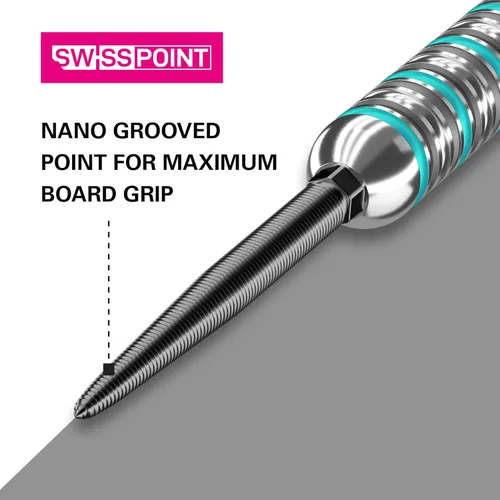 Vista 3 de Target Darts Puntos de dardos Swiss Point Negro Nano Point 1.181 in