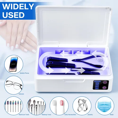 Vista 7 de Caja del limpiador de herramientas del clavo, con la carga USB