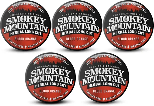 Vista 13 de Smokey Mountain - Tabaco a base de hierbas de corte largo – Menta ártica – Caja de 5 latas - Rapé sin tabaco y sin nicotina