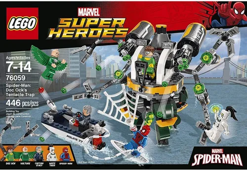 Vista 9 de Juguete Lego Marvel de Spider-Man: trampa de tentáculos del Doctor Octopus