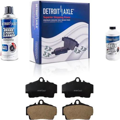 Vista 129 de Detroit Axle - Pastillas de Freno Delantero Izquierdo Reemplazo de Pinza de Disco para Dodge Ram 1500 Dakota Mitsubishi Raider - Juego de 3 piezas