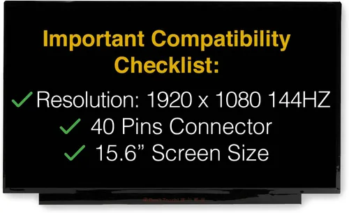 Vista 3 de Pantalla de repuesto para Acer Nitro 5 AN515-58-781P 40 pines FHD 1920x1080 LED LCD mate con herramientas y cinta Replacement, LCD LED Display