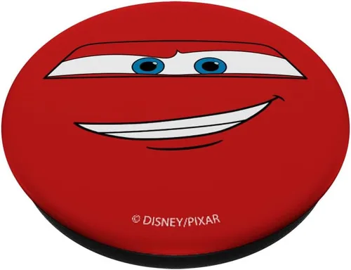 Vista 2 de Disney Pixar Cars Lightning McQueen Big Face PopSockets PopGrip: agarre intercambiable para teléfonos y tabletas