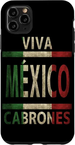 Vista 12 de Funda con bandera mexicana para iPhone 13 Viva México Cabrones