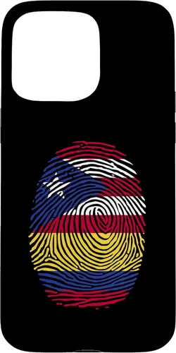 Vista 28 de Funda para iPhone 16 Boricua y Colombia con huellas dactilares puertorriqueñas