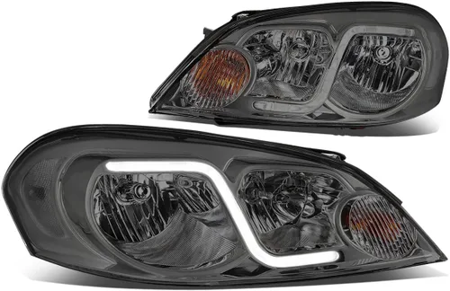 Vista 12 de DNA Motoring HL-OH-CI06-BK-CL1 - Faros delanteros de carcasa negra compatibles con Impala 06-13