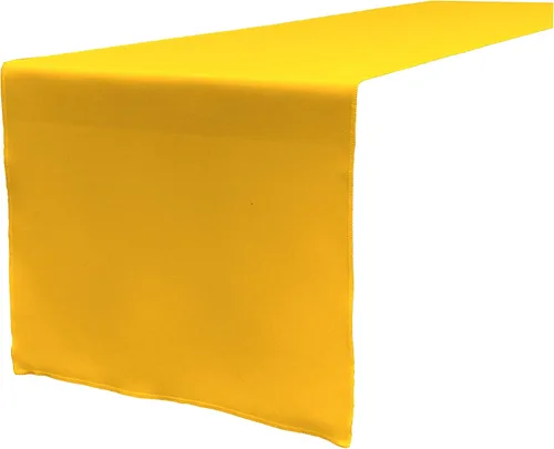 Vista 19 de LA Linen™ mantel de popelina de poliéster de 14 por 108 pulgadas Blanco P