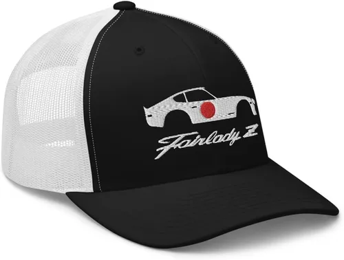 Vista 6 de Datsun 280z Fairlady Z Script japonés JDM - Gorra de camionero con diseño personalizado