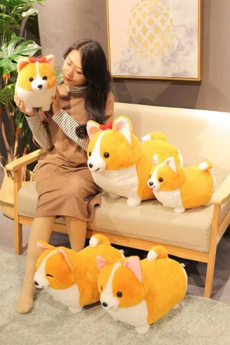 Vista 7 de 123Arts - Cojín de peluche con diseño de perro Corgi