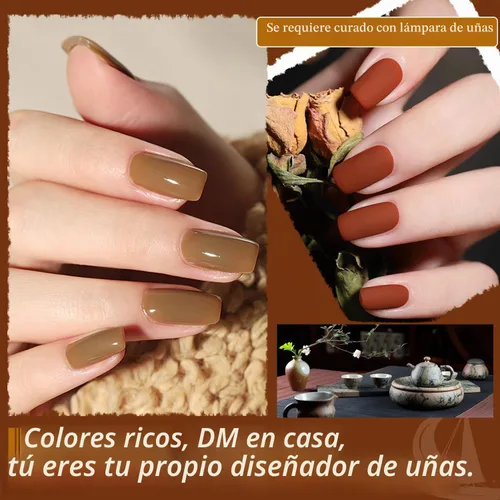 Vista 5 de JODSONE - Juego de 100 esmaltes de uñas de gel (5 ml cada uno) con capa base que no se limpia, capa de base que se borra y capa superior mate 100SET