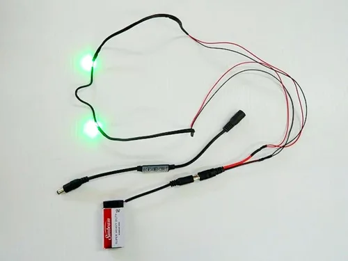 Vista 4 de Dead Head Props Gafas LED láser con controlador para máscaras, disfraz de Halloween, cosplay, 5 colores a elegir
