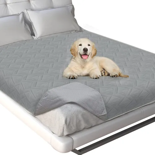 Vista 9 de Moonsea Funda impermeable para cama de perro, manta antideslizante para mascotas, sofá, sofá, funda protectora de muebles para niños, niños, perros