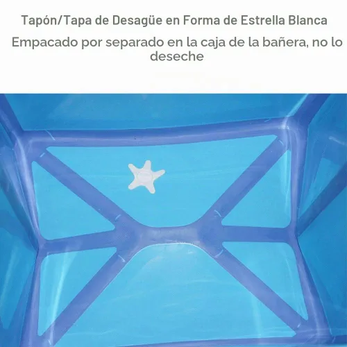 Vista 6 de Bañera plegable Niño Niño Bañera Azul