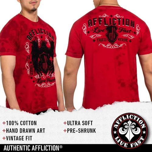 Vista 2 de Affliction Camisetas para hombre Affliction Clothing Core Classic Camisas para hombre