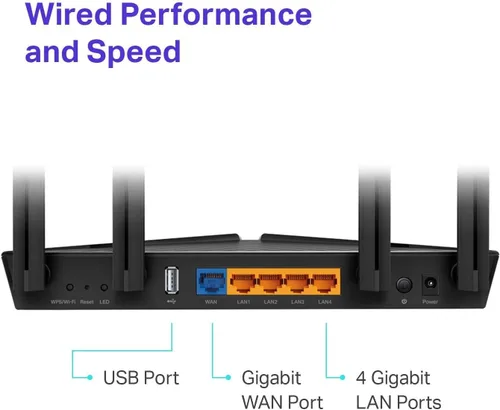 Vista 2 de TP-Link Enrutador WiFi 6 AX1800 - Enrutador WiFi inteligente (Archer AX20) – Enrutador 802.11ax, Enrutador Gigabit de banda dual, Controles