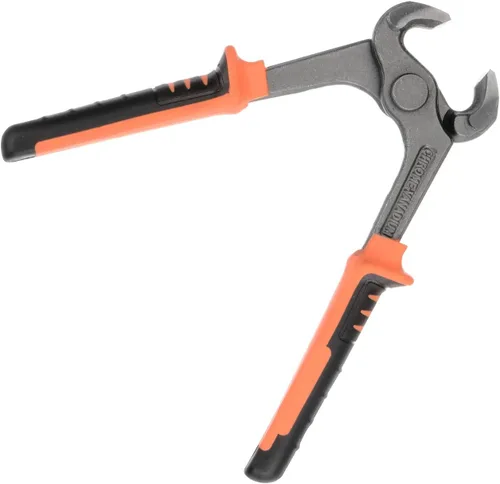 Vista 3 de HARFINGTON Alicates de corte de extremo de 6 pulgadas, alicates extractores de uñas con mango de PVC naranja negro para manualidades de bricolaje