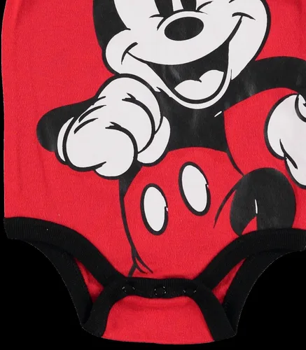 Vista 6 de Disney Mickey Mouse - Conjunto de 4 piezas para bebé recién nacido a bebé Rojo/Negro