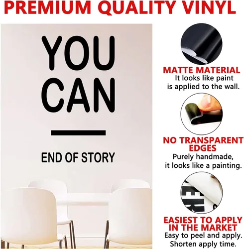 Vista 7 de AnFigure Calcomanías inspiradoras para pared, decoración de pared de gimnasio, citas motivacionales para oficina, deportes positivos, ejercicio