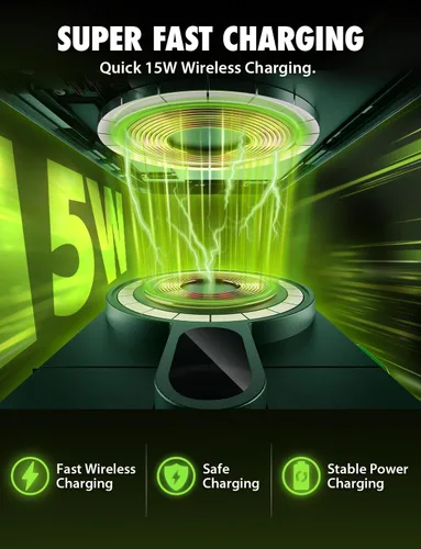 Vista 3 de Bracketron MagAlign 15W MagSafe - Soporte para cargador de automóvil, ventilación/parabrisas/tablero 15W MagSafe wireless charging phone holder