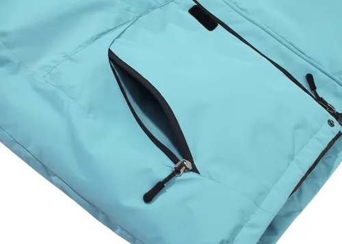 Vista 6 de Spmor Chaqueta de esquí impermeable con capucha para hombre, abrigo de snowboard para invierno, resistente al viento, para la nieve