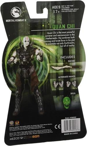 Vista 3 de Entertainment Earth Mortal Kombat X Series 2 Quan Chi - Figura de acción de 6 pulgadas