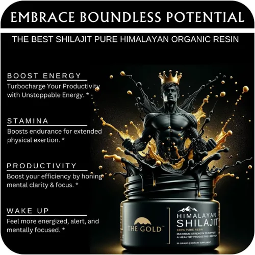Vista 6 de THE GOLD Shilajit - Resina Shilajit Shilajit orgánica pura del Himalaya para hombres y mujeres, prueba de laboratorio en grado de Estados Unidos A+