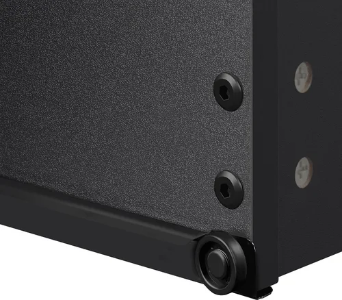 Vista 6 de Yaheetech - Mesita de noche con cajones, mesa auxiliar de cabecera con 3 cajones y base resistente, mesa de acento de madera con espacio de Negro
