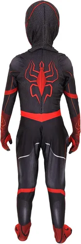 Vista 2 de Kovojibo Disfraz de superhéroe para niños body de elastano para Halloween cosplay