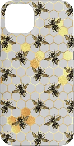 Vista 15 de iPhone 12 Pro Max Bumble Bee - Honeycomb Apicultor amarillo Abeja patrón caso