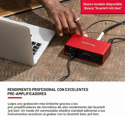 Vista 5 de Focusrite Scarlett Solo Studio - Paquete de grabación de 3ª