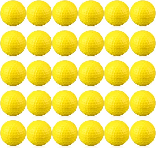 Vista 8 de 30 bolas de espuma para práctica de golf, bolas de espuma suave para práctica de golf, sensación realista y entrenamiento deportivo de vuelo