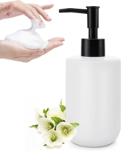 Vista 10 de Dispensador de jabón dorado, dispensador de jabón para platos para cocina, dispensador de bomba de jabón líquido para ducha, dispensador de loción