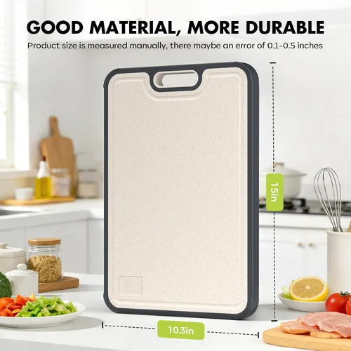 Vista 5 de SUMZZZ Tabla de cortar de titanio, Titanio/PP de grado alimenticio 15 "×