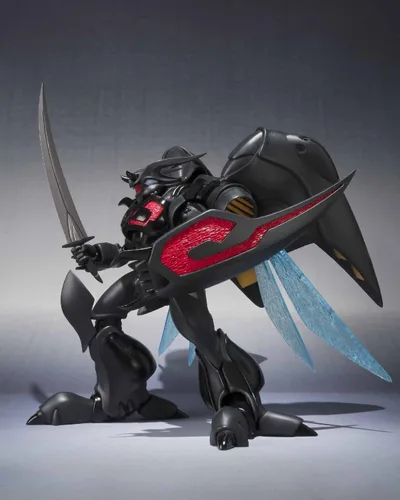 Vista 2 de Bandai Tamashii Nations Robot Spirits Zwarth Aura Battler Dunbine Figura de acción