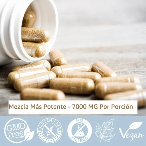 Vista 6 de Píldoras blanqueadoras de glutatión - Recupera tu juventud, deshazte de manchas oscuras, cicatrices de acné e hiperpigmentación - Píldoras naturales