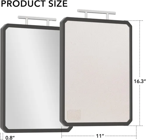 Vista 5 de Tablas de cortar de titanio para cocina, grandes de 16x11 pulgadas de titanio puro y paja de trigo PP de doble cara, aptas para lavavajillas