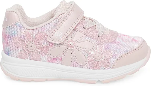 Vista 3 de Stride Rite Tenis unisex para niños con iluminación Sr, Rosa (Blush)