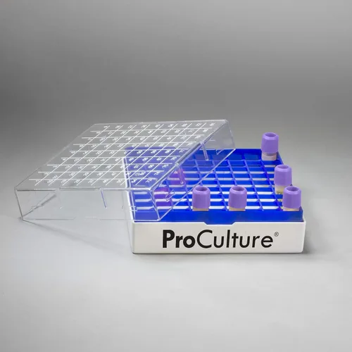 Vista 5 de SP Bel-Art ProCulture - Caja de almacenamiento de viales criogénicos; 25 lugares, para viales de 0.0-0.1 fl oz (paquete de 8) (F18849-0000)