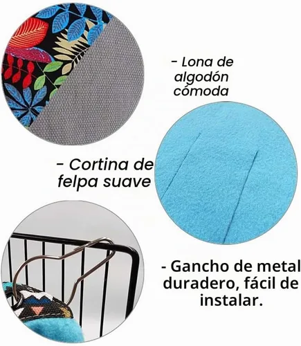 Vista 3 de RIOUSSI - Escondite de conejillo de indias, escondite de forro polar, accesorios para jaula de juguetes Negro (Black Leaves)