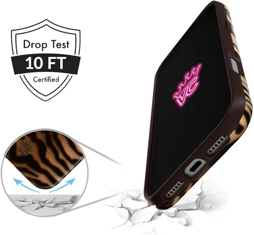 Vista 947 de VELVET CAVIAR Funda para iPhone 15, compatible con MagSafe, probada contra caídas de 10 pies, fundas protectoras de diseño, leopardo color rosa