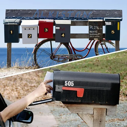 Vista 4 de Prasacco 240 piezas de 10 hojas de calcomanías de números dorados sobre negro, impermeables, números de buzón, autoadhesivas, calcomanías de números