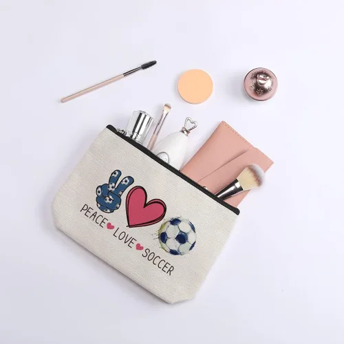 Vista 6 de Bolsa de maquillaje kdxpbpz Bolsa de regalos inspiradores para mujeres Regalo de cumpleaños para entrenadora Mejor amiga Hermana Hija Bolsa