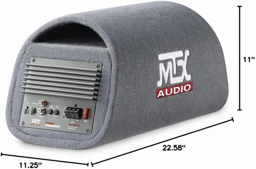 Vista 7 de MTX Audio RT8PT 8 Pulgadas 240 W Caja de Subwoofer Ventilada Cargada de Alta Rendimiento con Amplificación Universal para Coche, Conectividad RCA