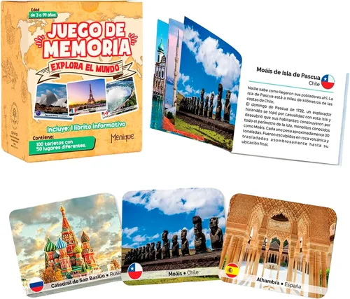 Vista 14 de Menique Juego de Memoria de Banderas de Estados de EE. UU. – 100 Tarjetas (50 Parejas) – Aprende Banderas de Estados, Capitales y Abreviaturas
