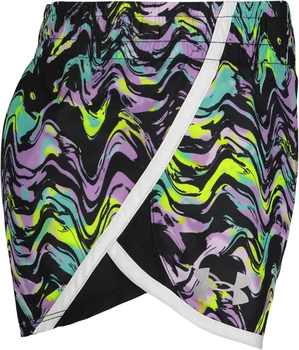 Vista 2 de Under Armour Girls Fly by Short, Elastic Waistband, Logo Detail, Lightweight