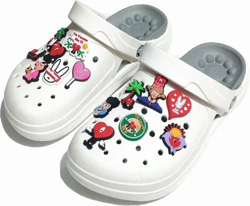 Vista 8 de RHYFT Croc Charms for Men Women Shoe Charms Shoes Decoration for Boys Girls Party Birthday Gifts