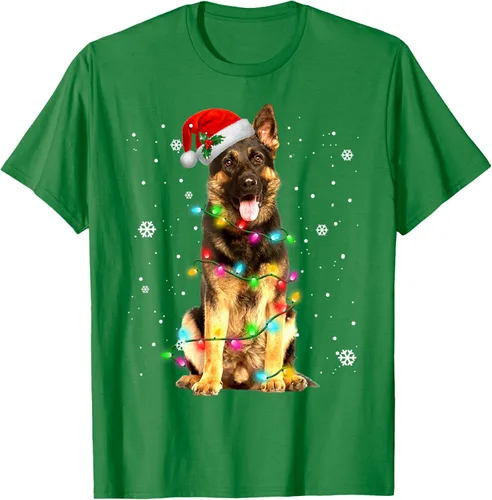 Vista 4 de Suéter de Navidad para perros de pastor alemán, suéter de Navidad para regalos de perros, Negro, S