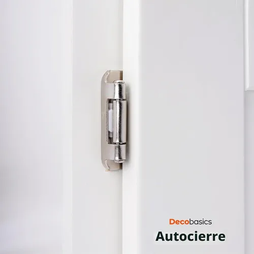 Vista 4 de Decobasics Paquete de 2 bisagras de gabinete de níquel cepillado superpuestas de 1/2 pulgada para puertas de gabinete (1 par), bisagras de marco