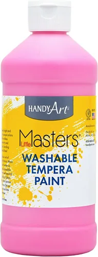 Vista 29 de Handy Art Little Masters - Pintura lavable, 16 onzas, color negro Bright & Mixable, High Opacity, Washable Colors for Classroom, Students, Kids
